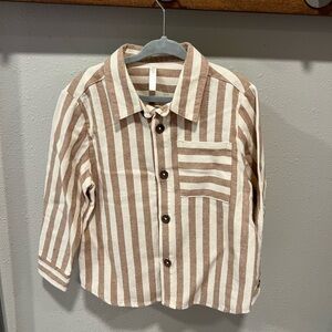 NWOT Rylee + Cru size 4-5 boys tan and cream soft flannel like material